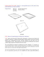 Case Alert - Apple v. Samsung Electronics - Design Patent School