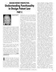 Understanding Functionality in Design Patent Law - Part 3