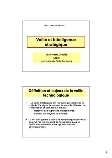 Veille et Intelligence stratégique - LaLIC