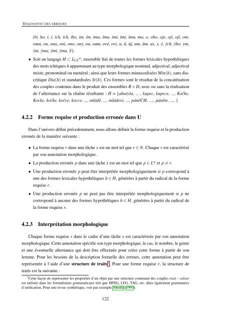 Acquisition du tchèque par les francophones : analyse ... - LaLIC