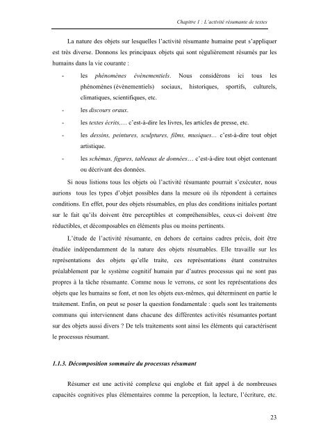 Le résumé automatique de textes - LaLIC - Université Paris-Sorbonne