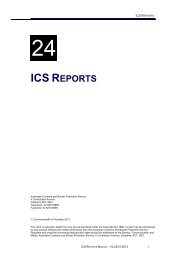 ICS Manual 24 - ICS Reports - Cargo Support