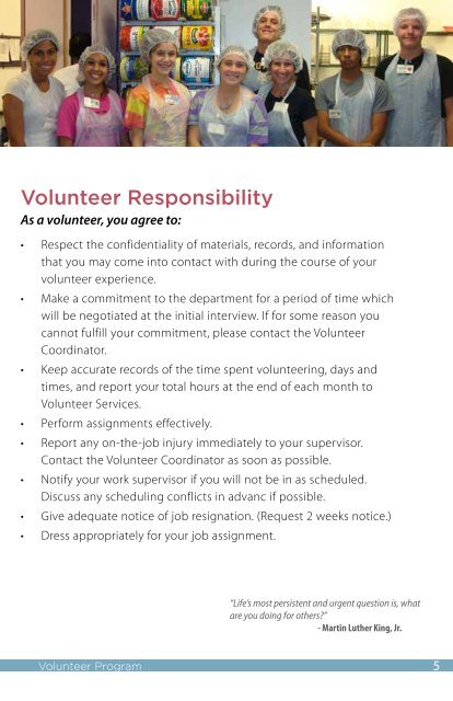 Volunteer Handbook - City of Coral Springs