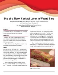 Use of a Novel Contact Layer in Wound Care - Hollister Wound Care