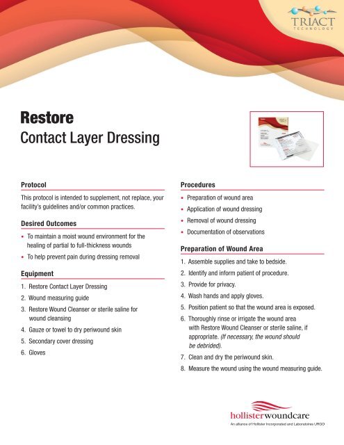 hollister wound care restore