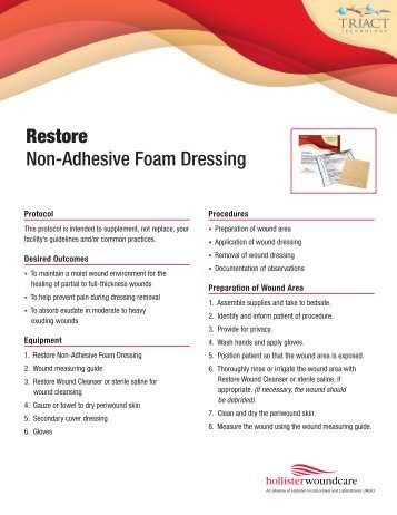 Foam Dressing - Hollister Wound Care