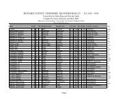 Death 1914-1939 - McNairy, Life & Times of McNairy County, TN