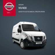 NISSAN GOOD TO GO TecHNIcAl SpecIFIcATION