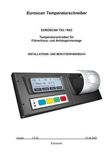 Euroscan TX2 / RX2 - Kiesling Fahrzeugbau GmbH
