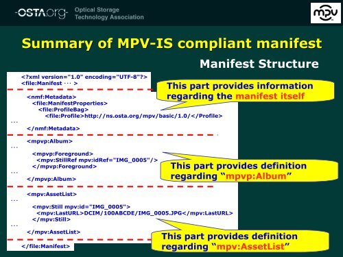 MPV Implementation Guidelines for Camera