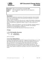 UDF Document Change Notice DCN-5049 - OSTA - Optical Storage ...