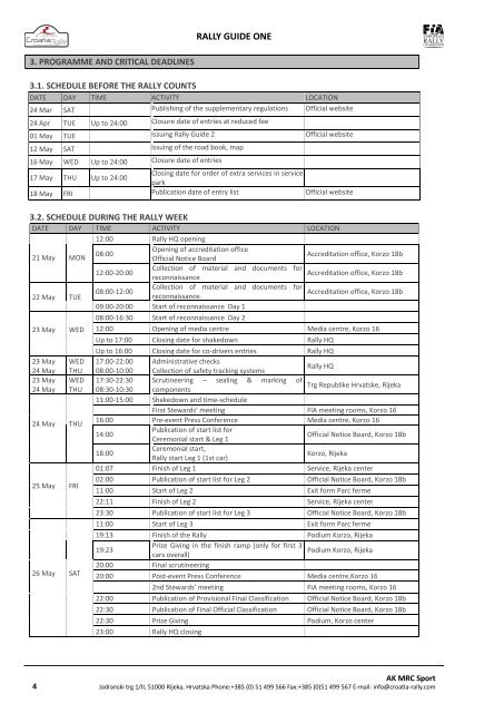 RALLY GUIDE ONE - ERC