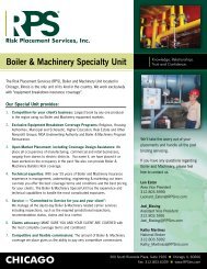 RPS Chicago - Boiler and Machinery - Risk Placement Services, Inc.