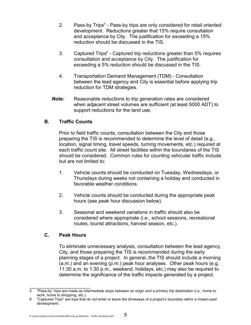 Guide to Traffic Impact Study - City of Scotts Valley