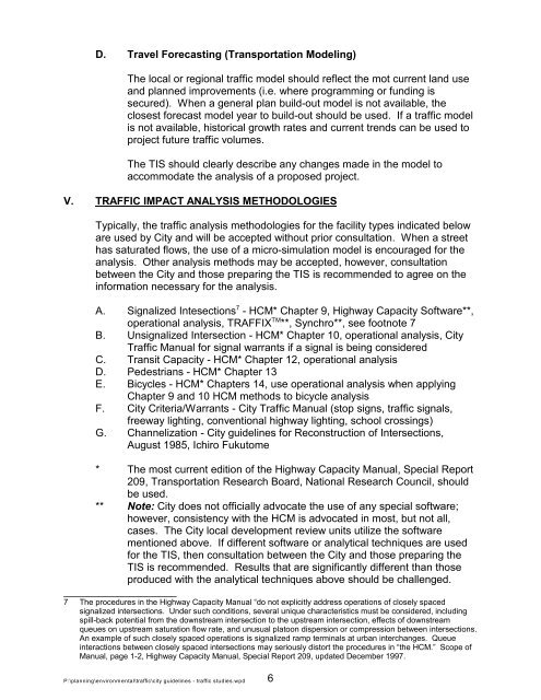 Guide to Traffic Impact Study - City of Scotts Valley