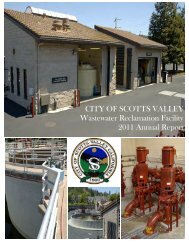 Wastewater Annual Report - City of Scotts Valley