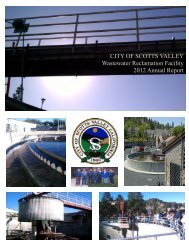 Wastewater Annual Report - City of Scotts Valley