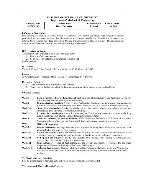 Solved Mechanical Engineering Department Subject: INTERNAL