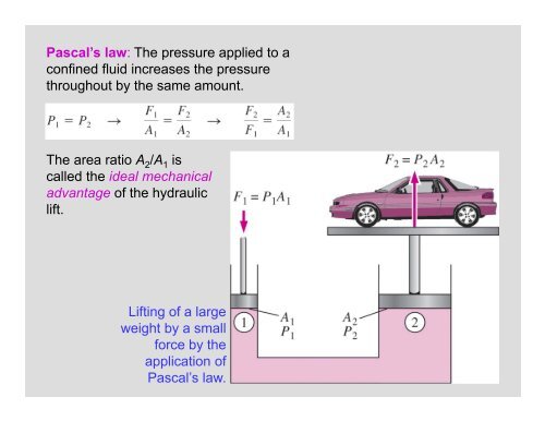 Chapter 3 PRESSURE AND FLUID STATICS - Department of ...