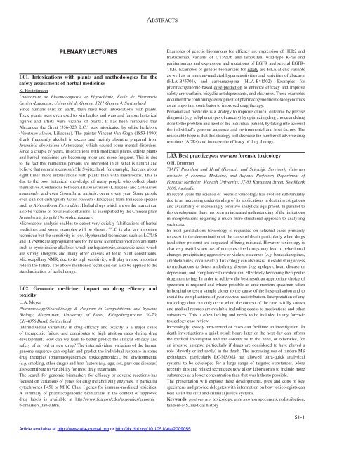 PDF file &amp;#40;1.330 MB&amp;#41; - Annales de Toxicologie Analytique