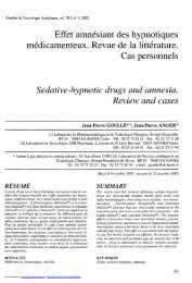 PDF (1.748 MB) - Annales de Toxicologie Analytique