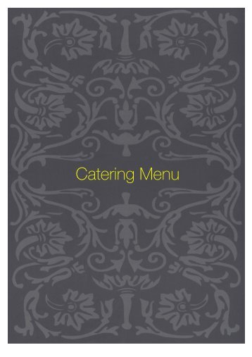 Catering Menu - Sette Bello