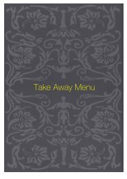 REST-takeaway menu - Sette Bello