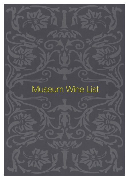 Museum Wine List - Sette Bello