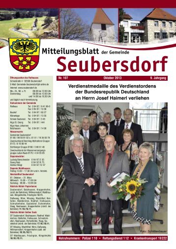 Mitteilungsblatt Ausgabe Oktober 2013 - Seubersdorf