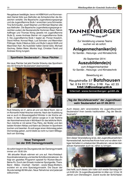 Mitteilungsblatt Ausgabe Oktober 2013 - Seubersdorf