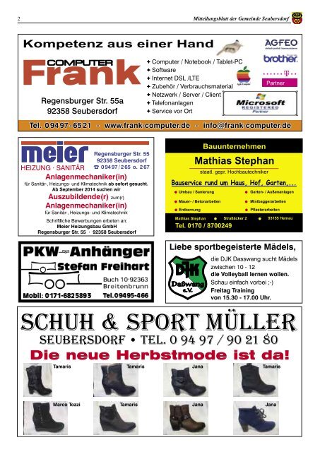 Mitteilungsblatt Ausgabe Oktober 2013 - Seubersdorf