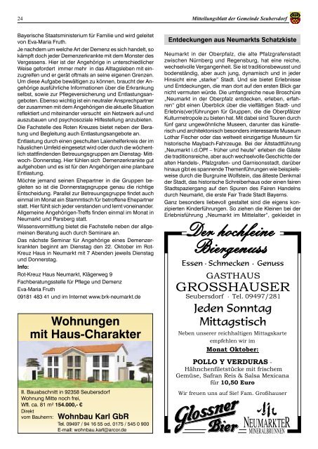 Mitteilungsblatt Ausgabe Oktober 2013 - Seubersdorf