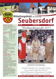 Mitteilungsblatt Ausgabe Dezember 2013 - Seubersdorf