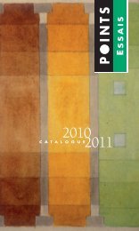 Points Essais Catalogue 2010-2011 - Seuil