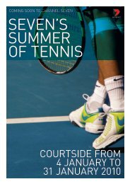 Seven's summer of tennis - Seven West Media