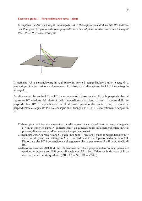 esercizi di geometria