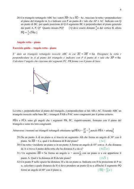 esercizi di geometria