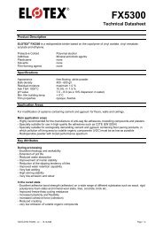 FX5300 Technical Datasheet - Elotex AG