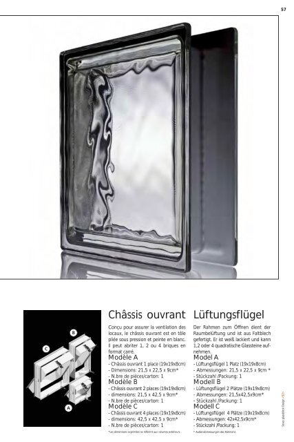 Designkatalog Seves - GLASBAUSTEINE