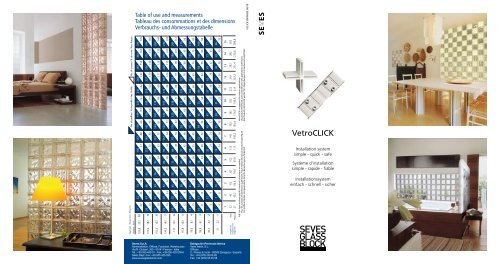 Vetroclick System - GLASBAUSTEINE