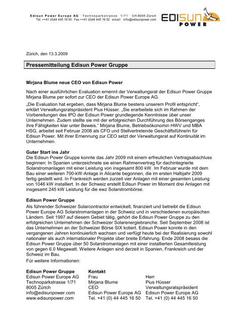 Download als PDF - Edisun Power Europe AG