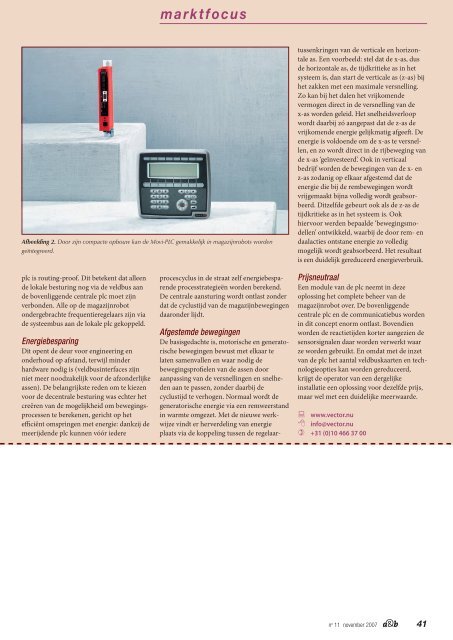 Minder energieverbruik in het magazijn - SEW Eurodrive