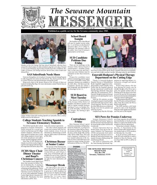 12-11-08-1 - The Sewanee Mountain Messenger