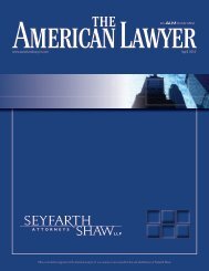 Leap of Faith: How much will Six Sigma pay off for Seyfarth Shaw?