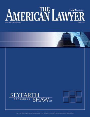 Leap of Faith: How much will Six Sigma pay off for Seyfarth Shaw?