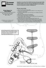 Seymour Duncan Invader Wiring / Seymour Duncan Do It All 2 Humbuckers