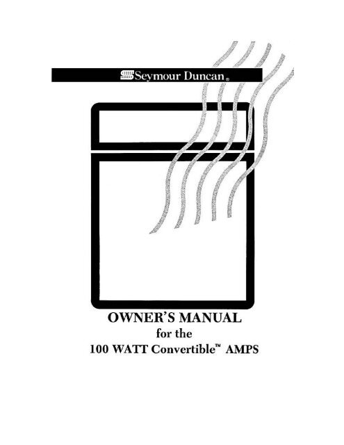 100 Watt Convertible™ Amp - Seymour Duncan