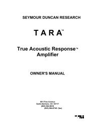 TARA TM - Seymour Duncan