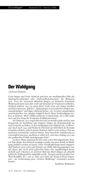 Der Waldgang (PDF)