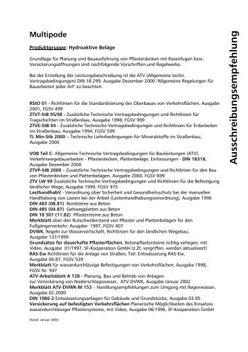 Ausschreibungsempfehlung Multipode (PDF 80KB)